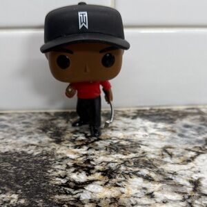 Funko Pop Figure - Tiger Woods Red Shirt and Black Cap